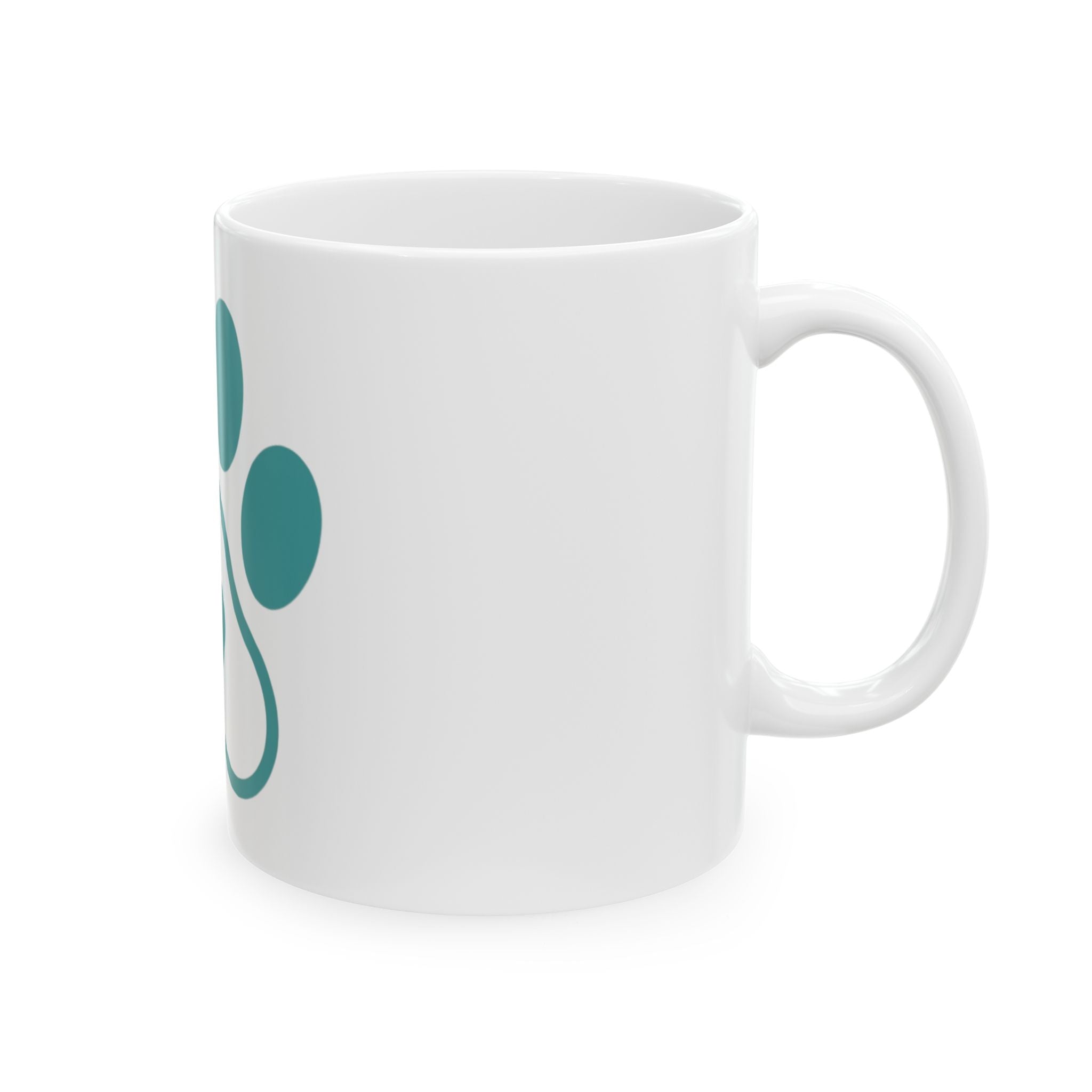 "Dog Mom" White Ceramic Mug — Graphic