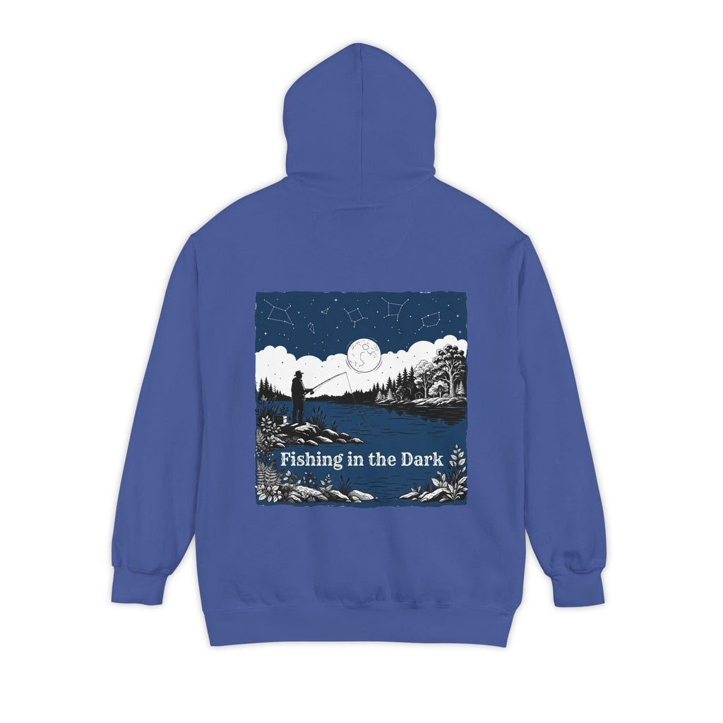 "Fishing in the Dark" Garment-Dyed Hoodie