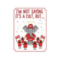 Red Hat Intervention Shirt | Kiss-Cut Sticker — AttitudeShirts