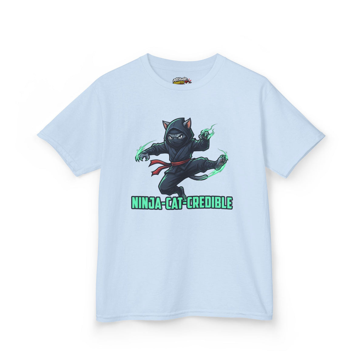 "Ninja Cat Credible" Kids Tee
