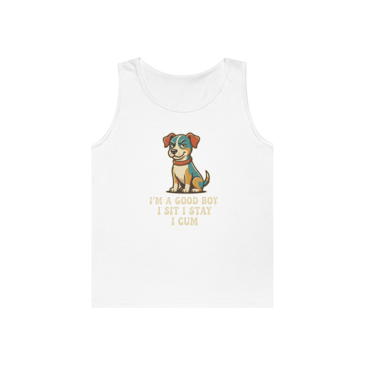 Color: White | I'm A Good Boy Tank Top