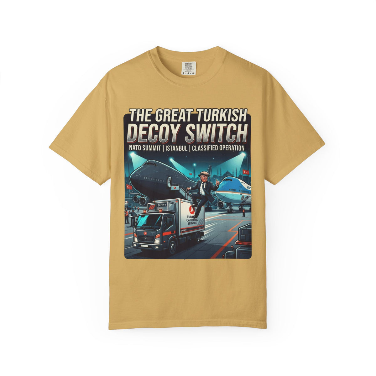 Color: Mustard | Decoy Switch Unisex Garment-Dyed Tee
