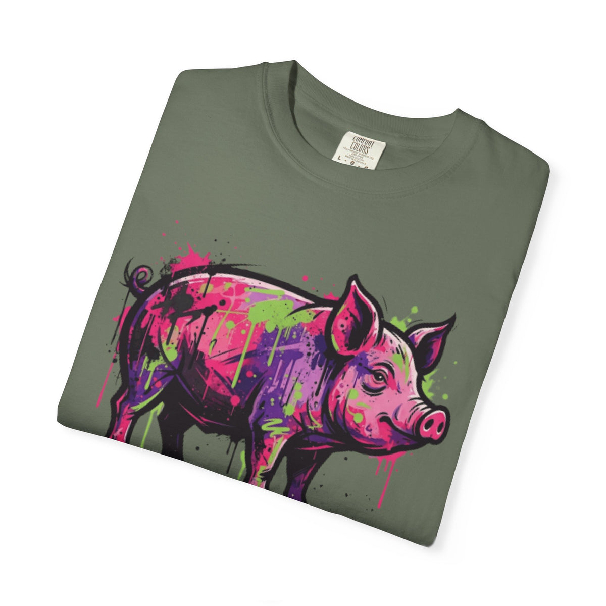 Barnyard Pig Unisex Garment-Dyed Tee