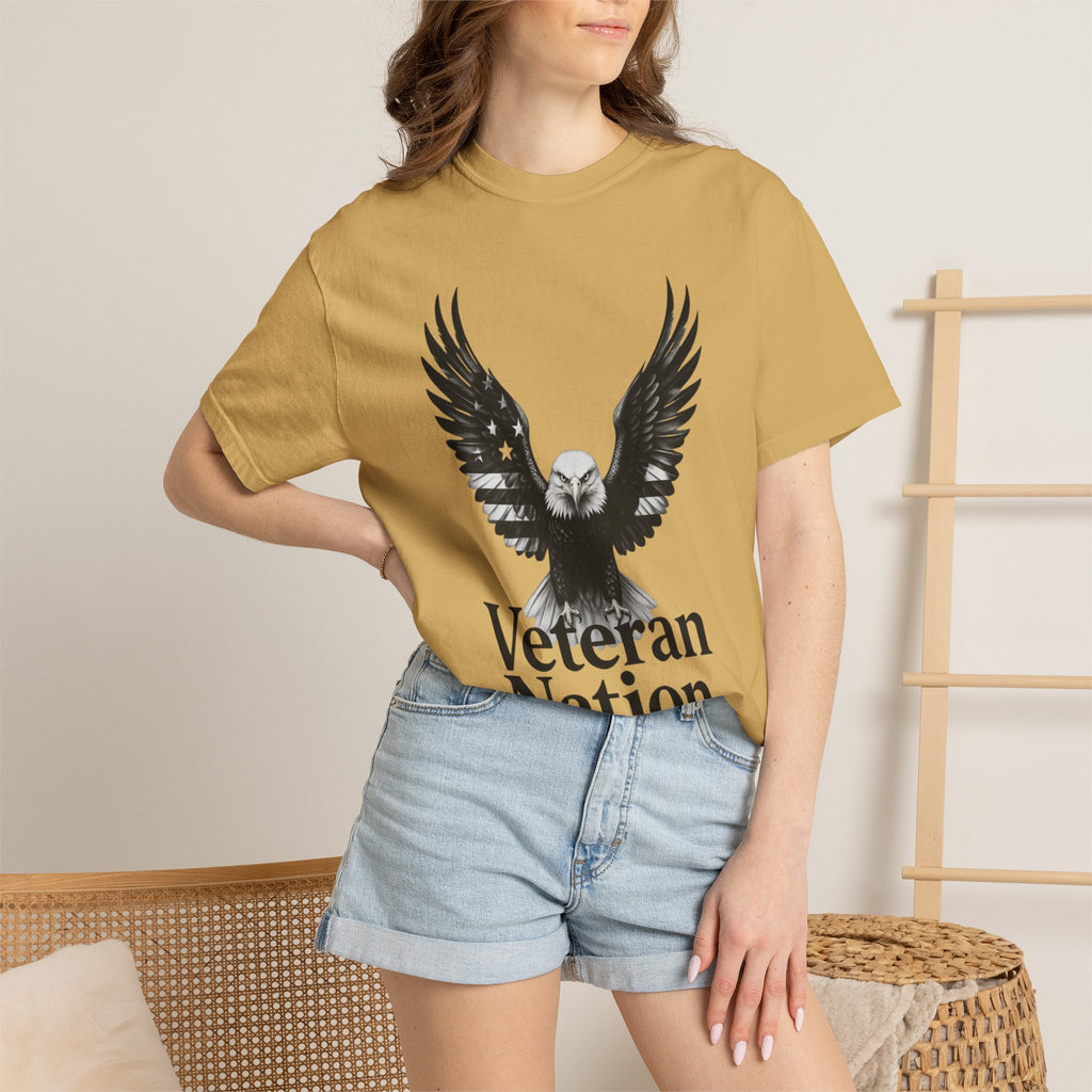 "Veteran Nation" Unisex Garment-Dyed T-shirt