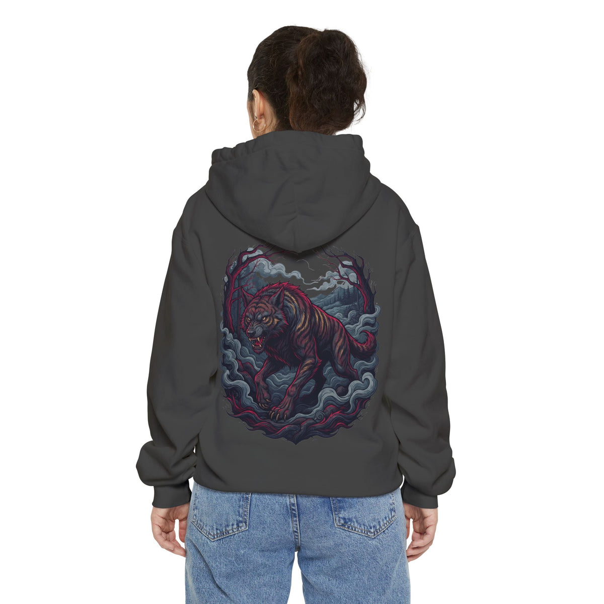 Color: Pepper | The Beast of Gévaudan (France) Garment-Dyed Hoodie
