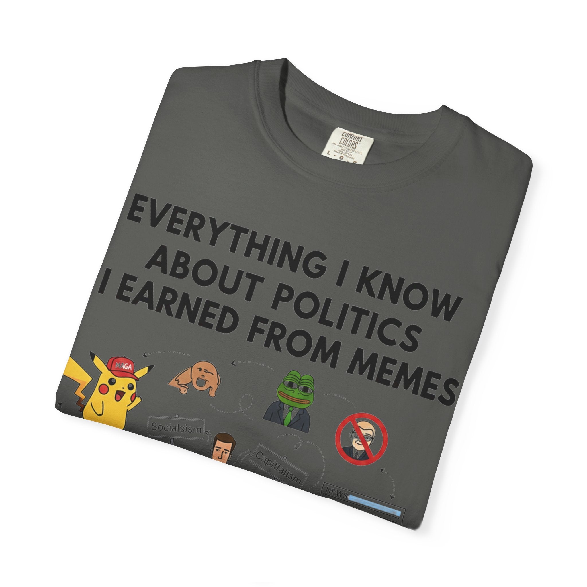 "Advanced Degrees in Memes" Unisex Garment-Dyed T-shirt