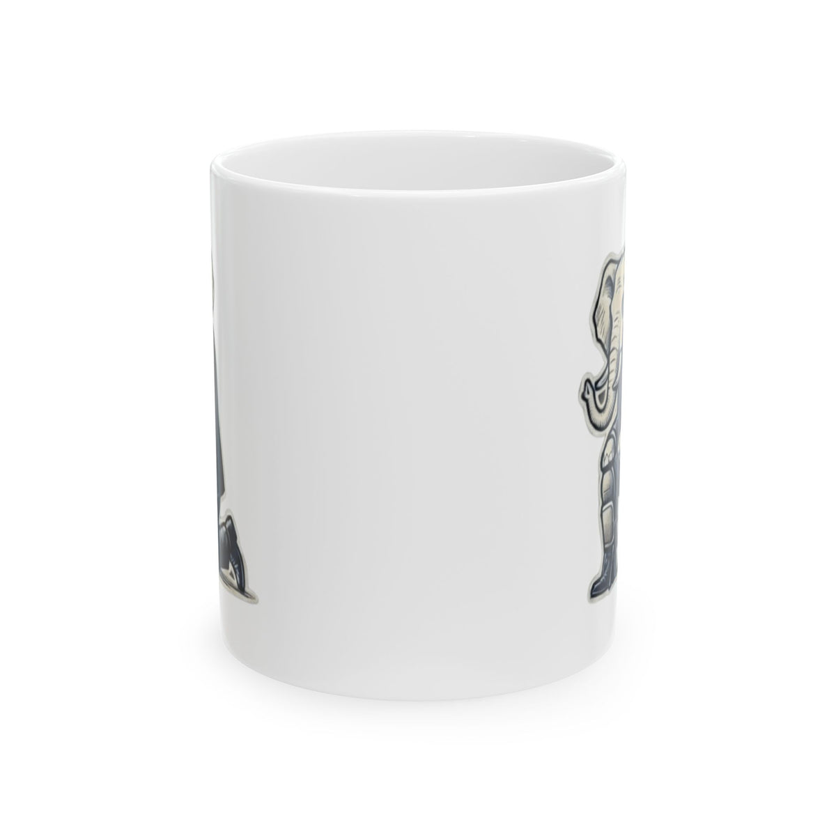 "The Knee Pad Caucus" White Ceramic Mug — Graphic