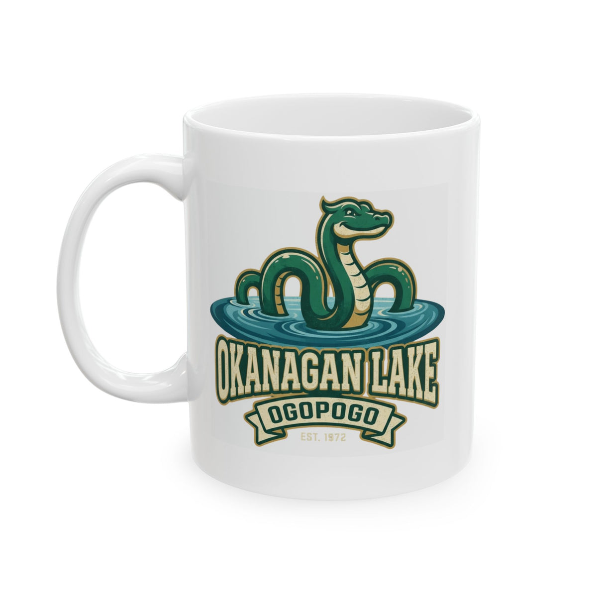 "Ogopogo (Canada)" White Ceramic Mug