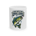 "Jerk Until She Swallows" White Ceramic Mug
