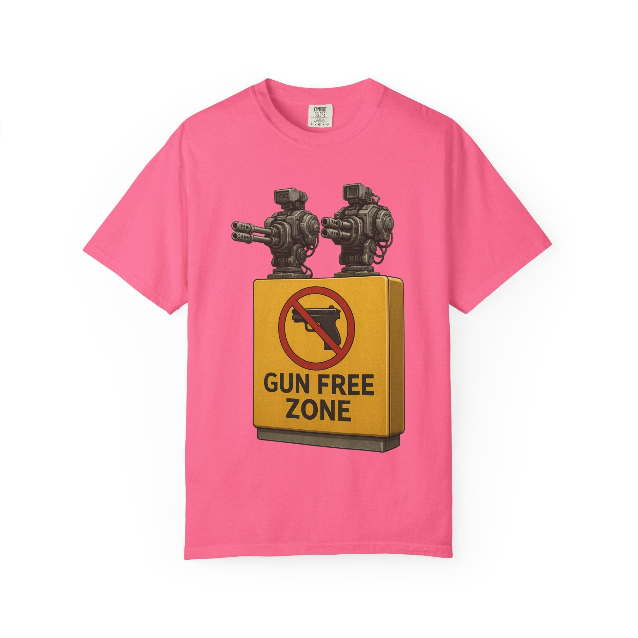 "Gun Free Zone: Unisex Garment-Dyed T-shirt
