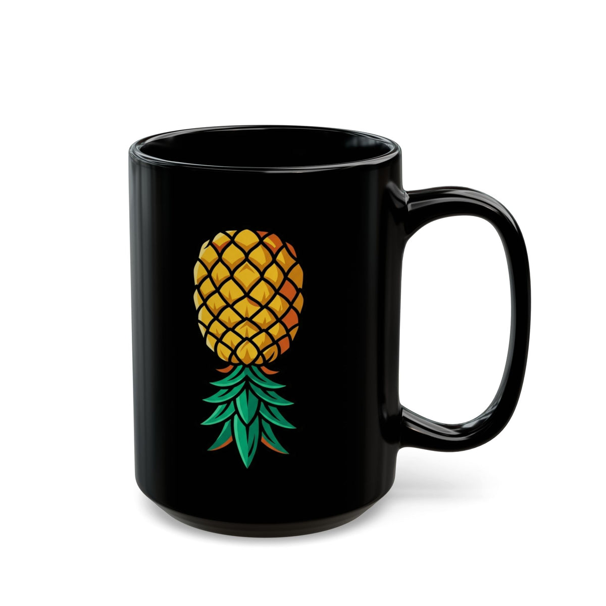 "Good Eating" Black Ceramic Mug — Graphic