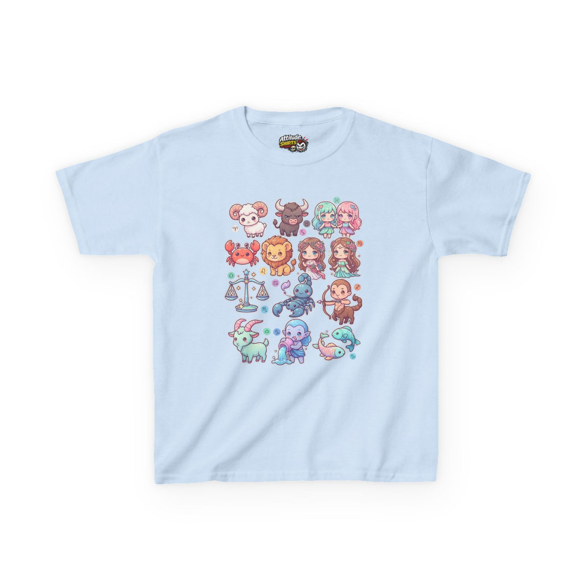 "Cute Chibi Zodiac" Kids Tee