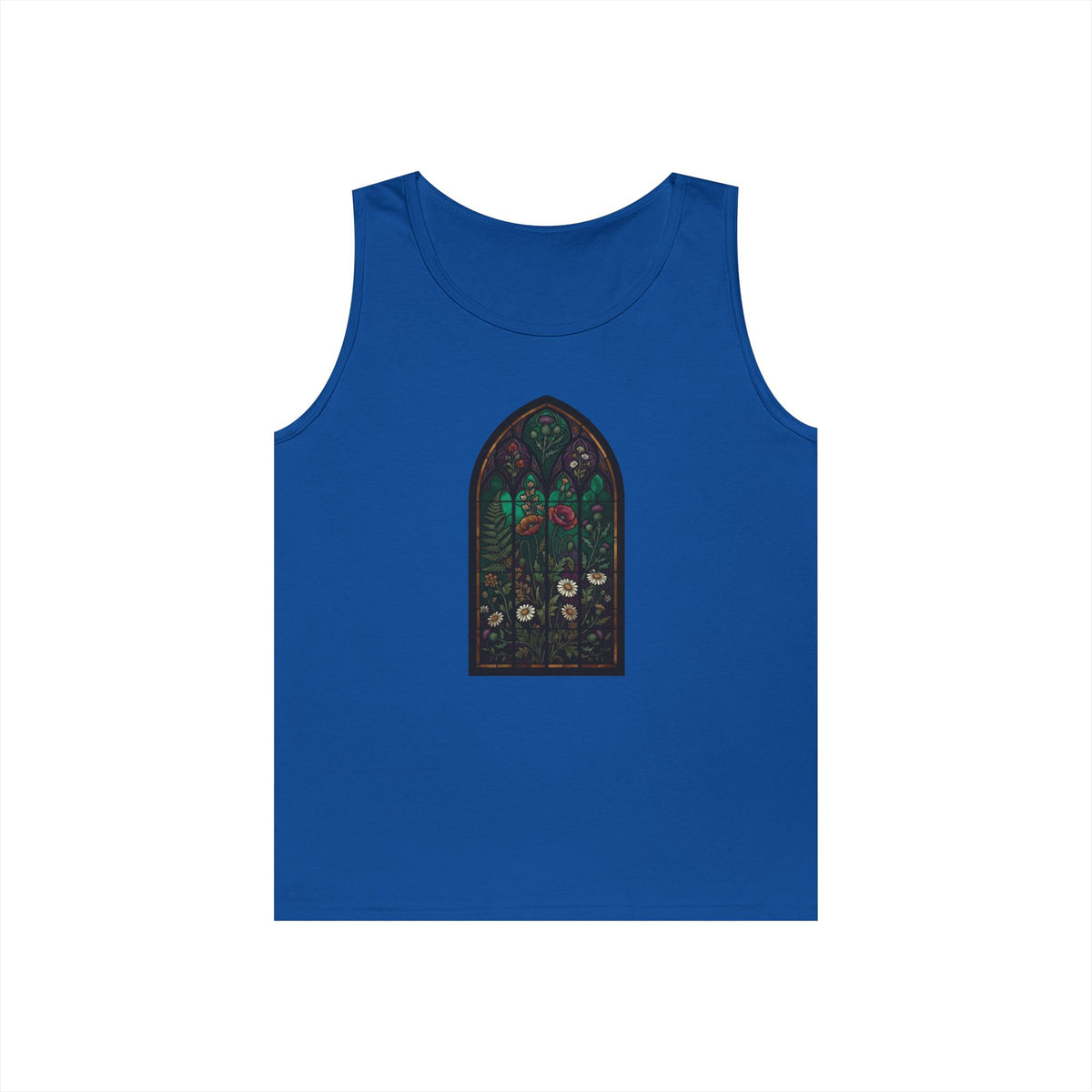 Color: Royal | Stained Glass Floral Tank Top