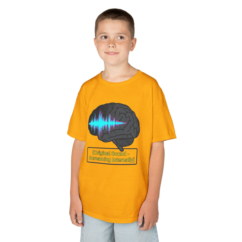 "Screaming Internally" Kids Tee