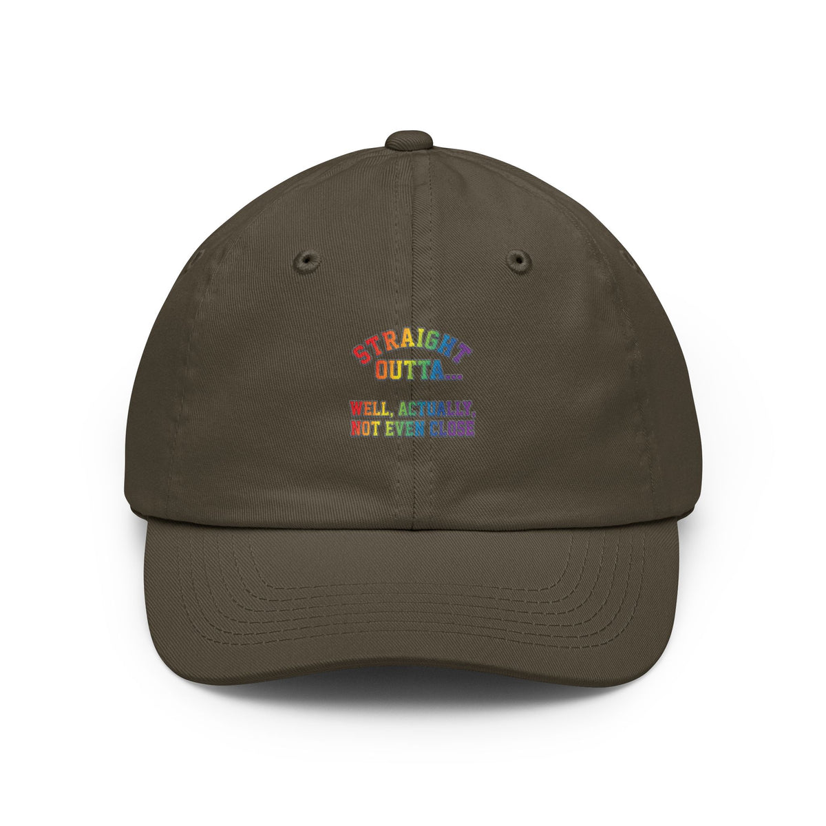 Color: Olive | Straight Outta Not Even Dad Hat