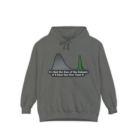It's About the Size of Your Data Set | Garment-Dyed Hoodie — AttitudeShirts