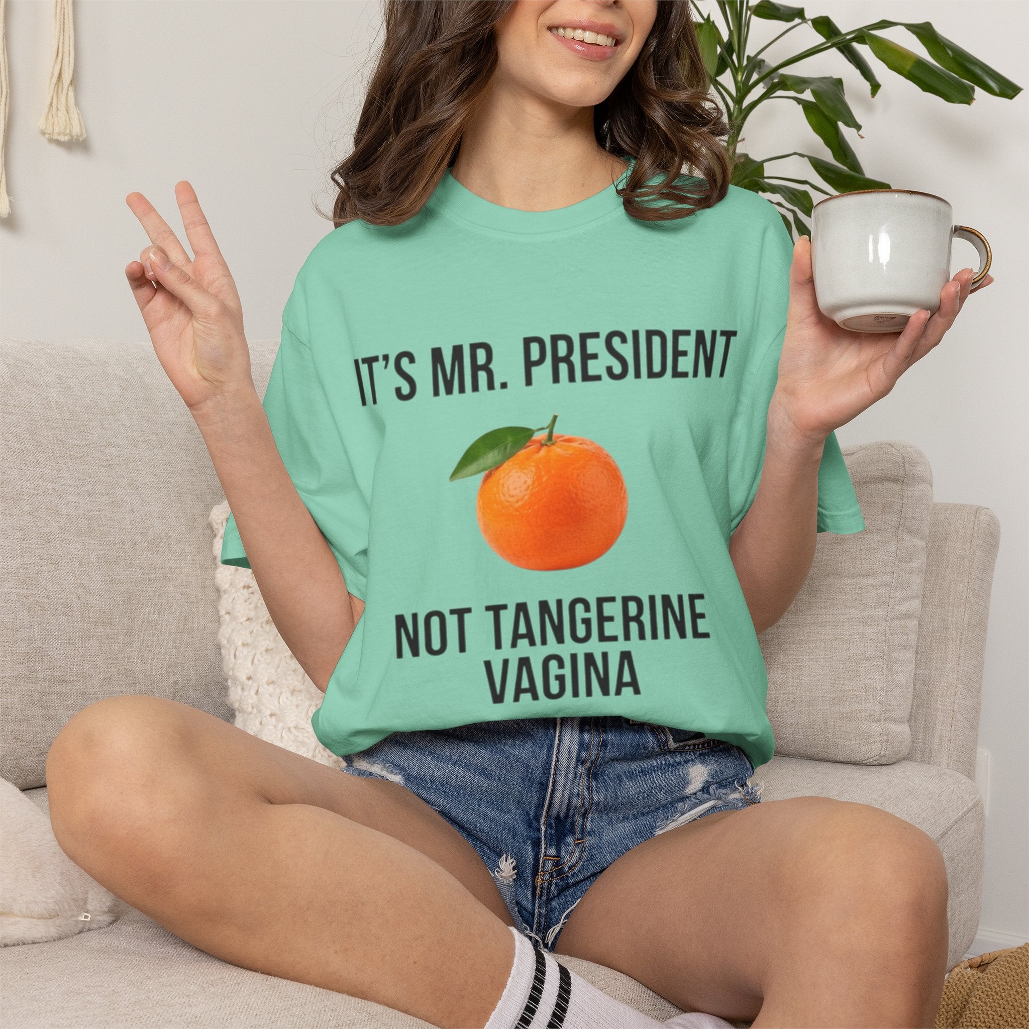 "Tangerine Vagina" Unisex Garment-Dyed Tee