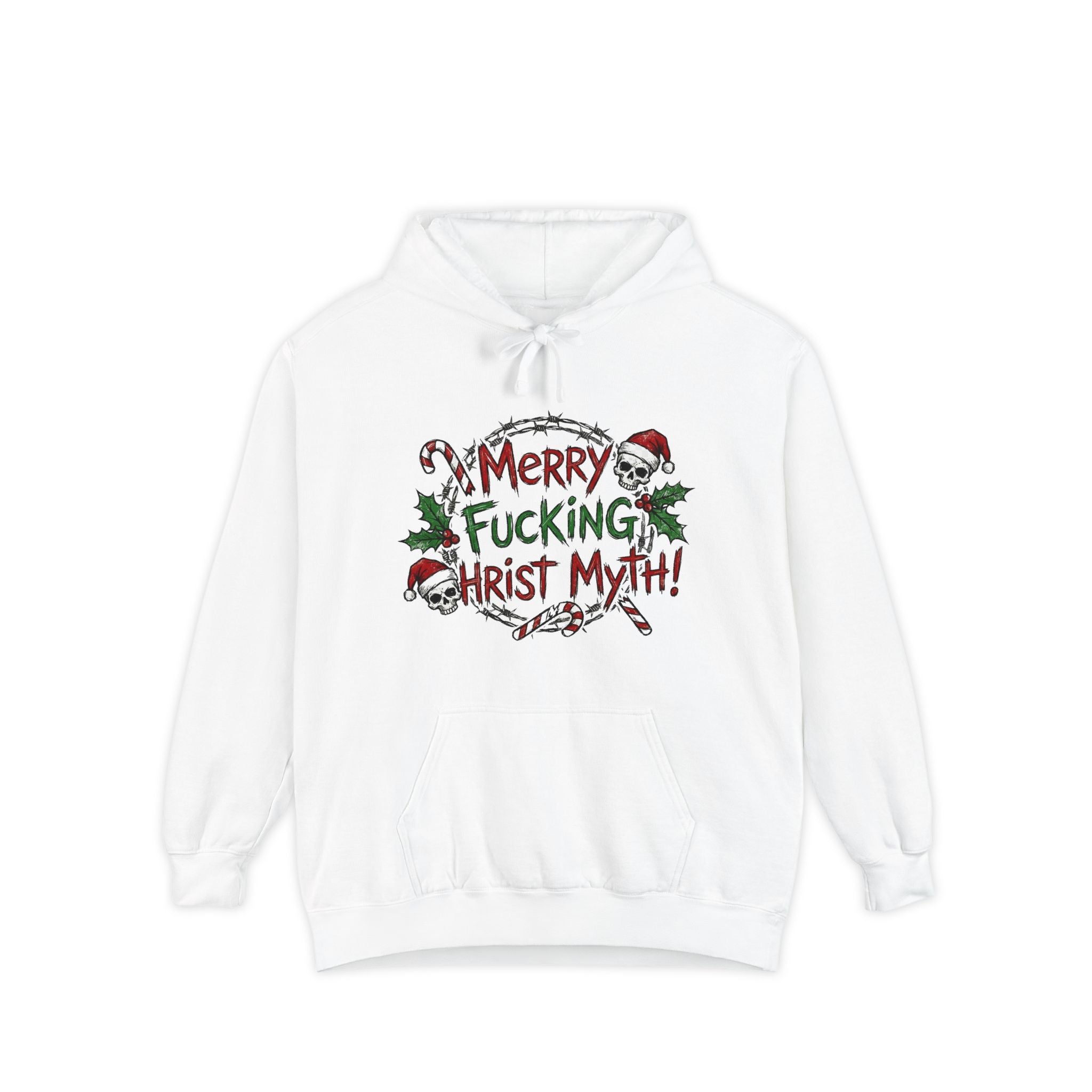 The Christ Myth Files | Garment-Dyed Hoodie — AttitudeShirts