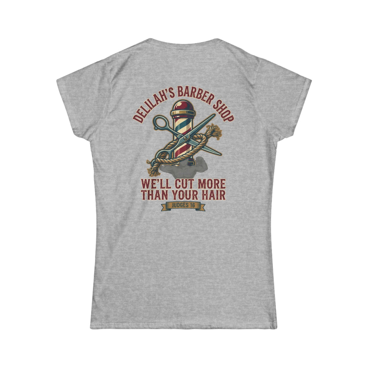 "Good Book Series Delilah's Barber Shop" Women's Tee