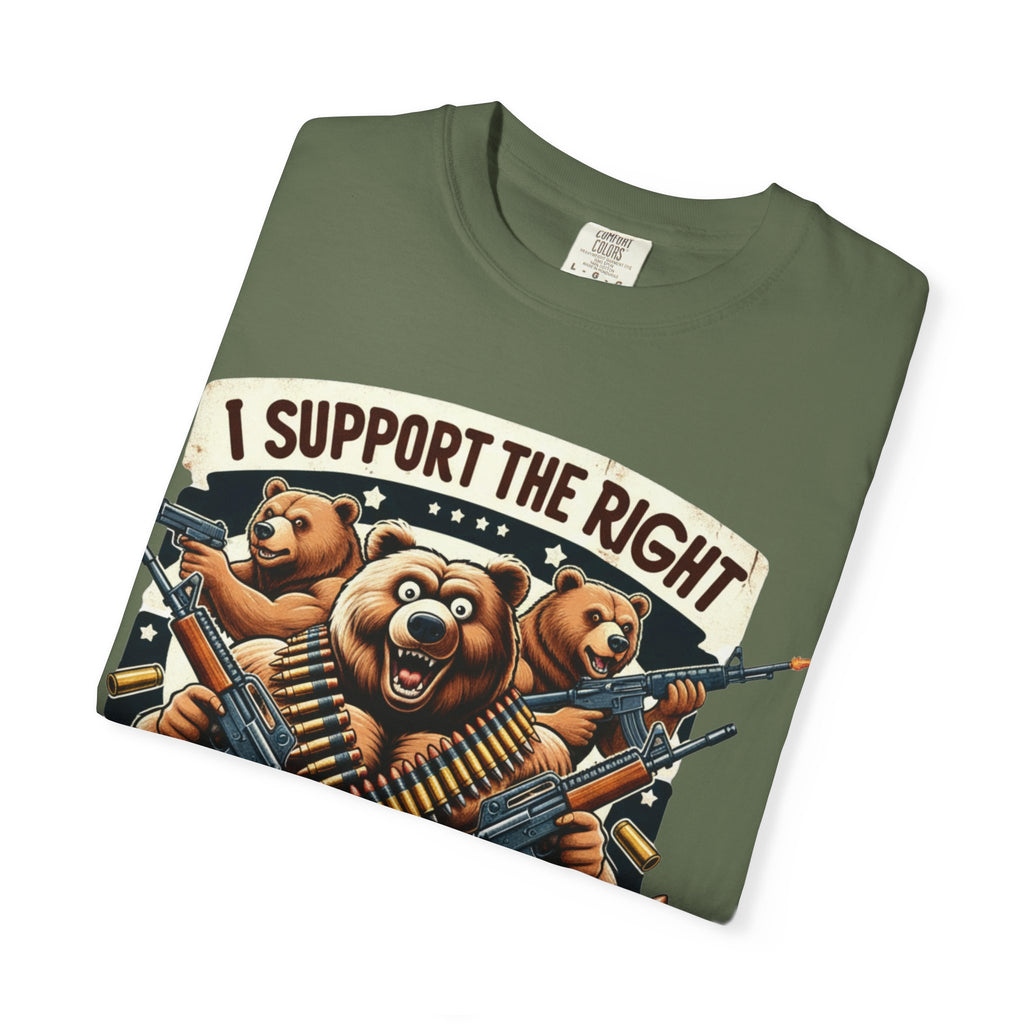 "The Right to Arm Bears (Tactical Trio)" Unisex Garment-Dyed T-shirt