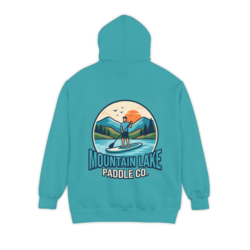 "Mountain Lake Paddle Board" Garment-Dyed Hoodie