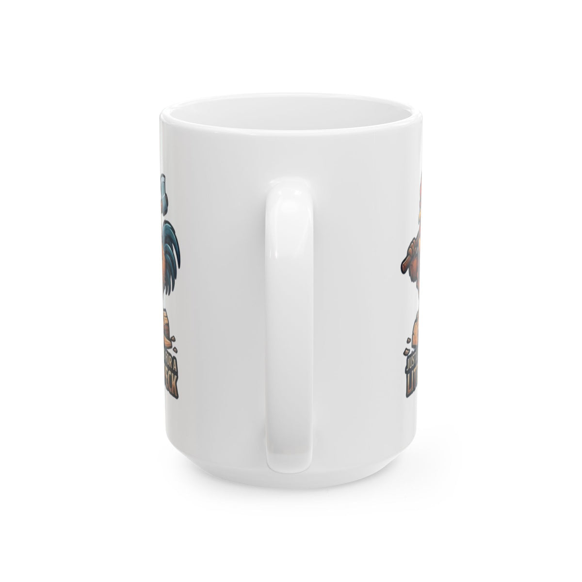 "Looking For A Little Peck" White Ceramic Mug
