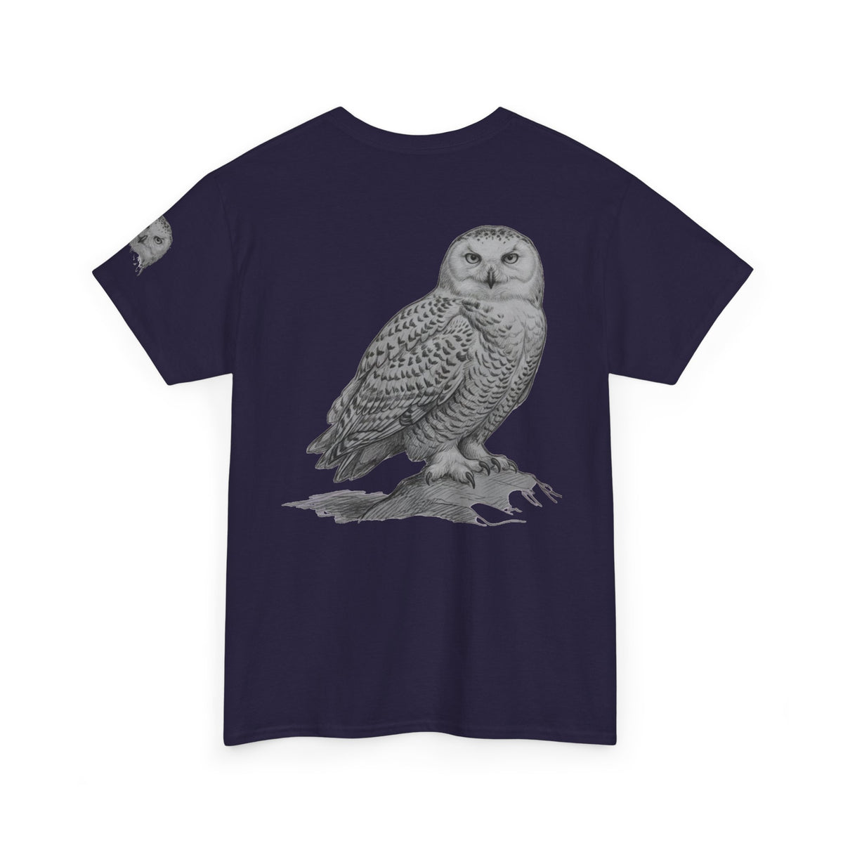 "Pencil Sketch Art Owl" Premium Graphic Tee
