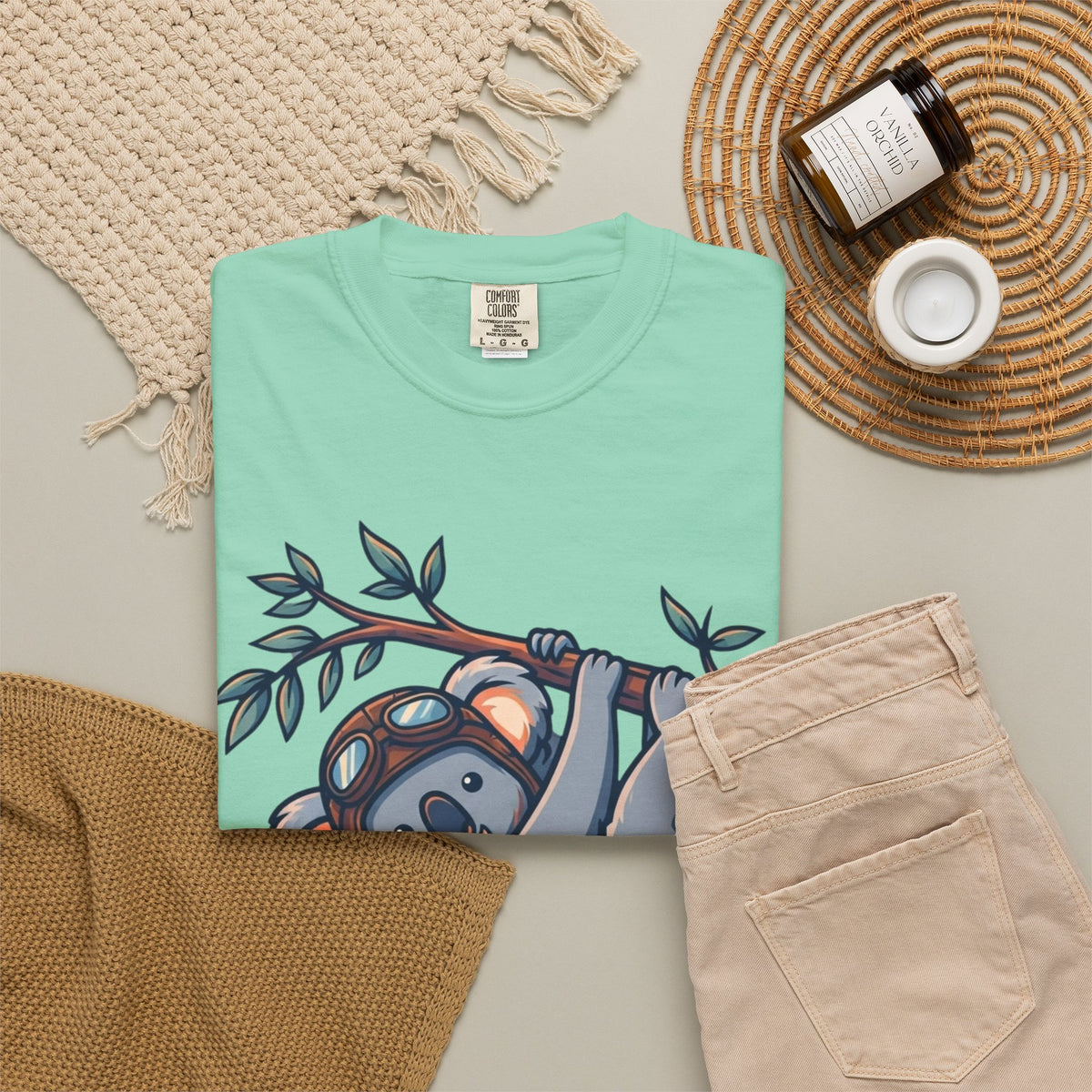 "Koala Credible" Unisex Garment-Dyed Tee