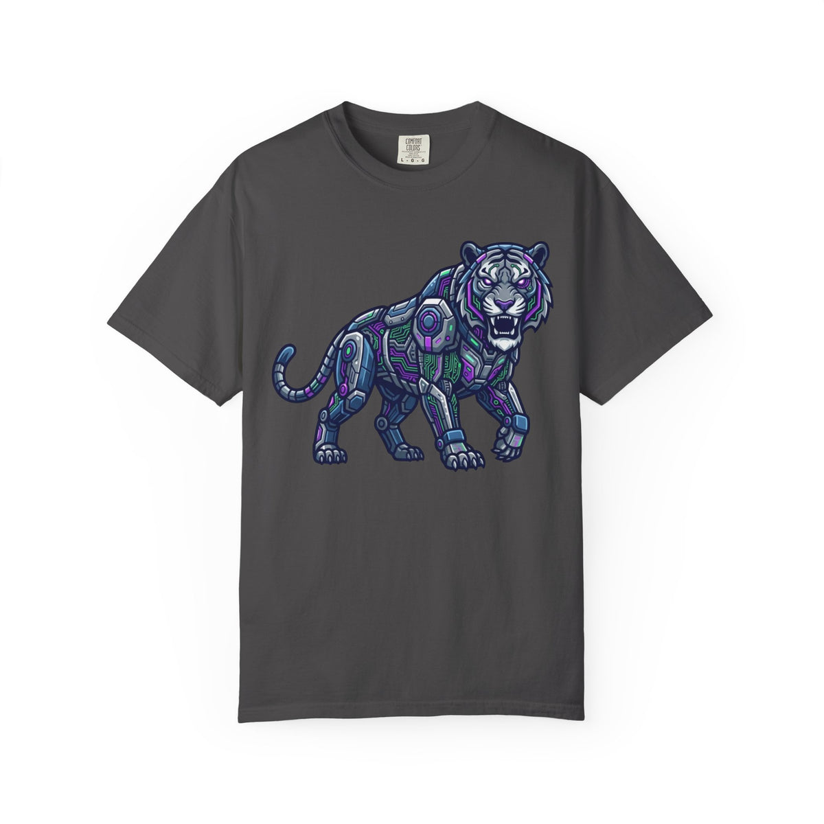 Color: Graphite | Cyber Tiger Unisex Garment-Dyed Tee