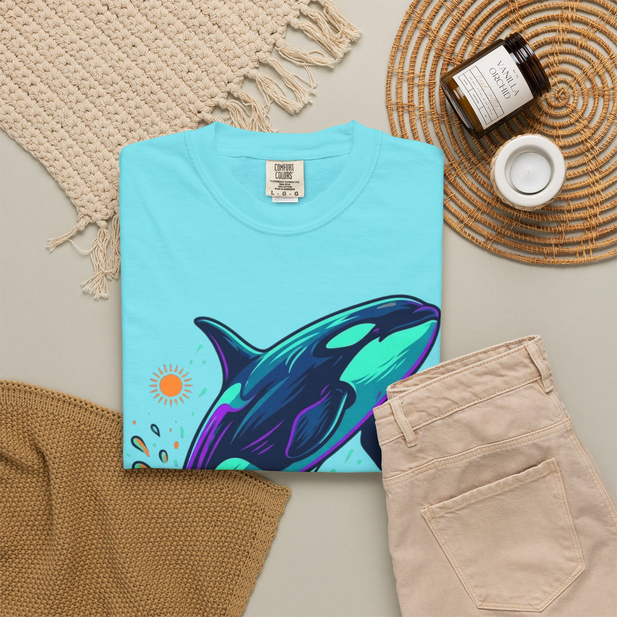 "Orca" Unisex Garment-Dyed Tee