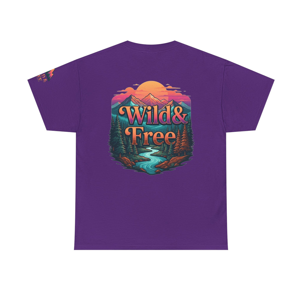 Color: Purple | Wild & Free Premium Graphic Tee