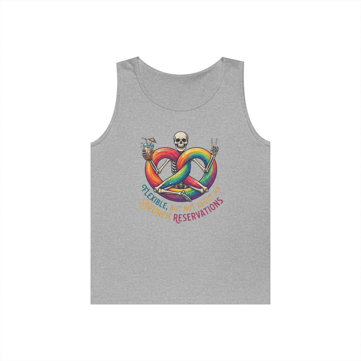 "Flexible But Not About Brunch" Tank Top