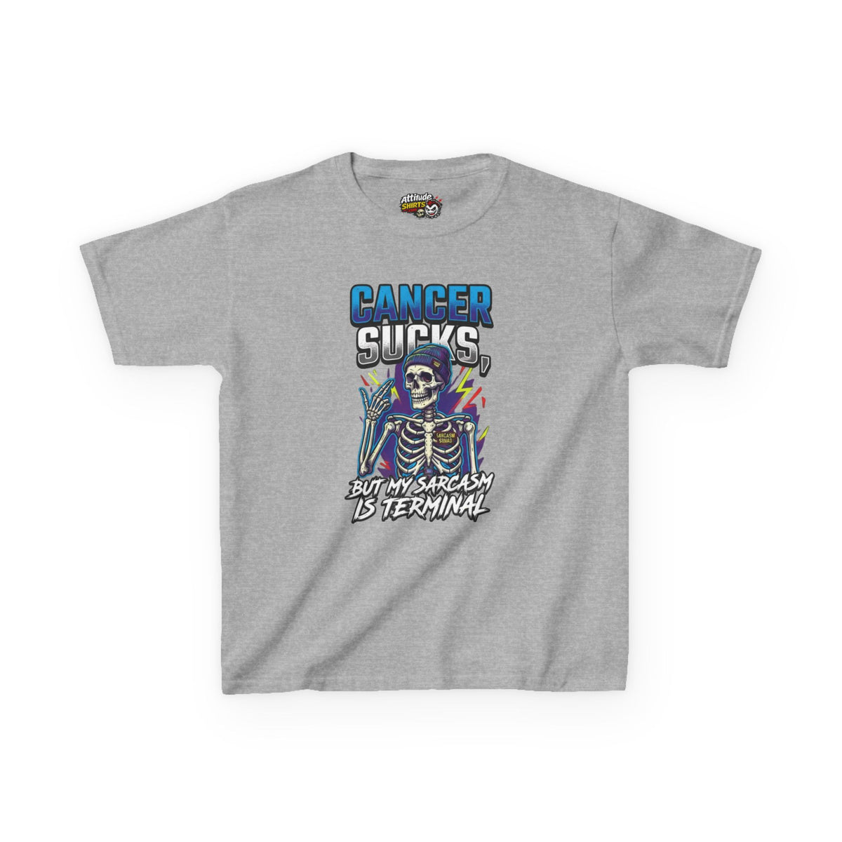 Cancer Sucks But My Sarcasm Is Terminal Kids Tee