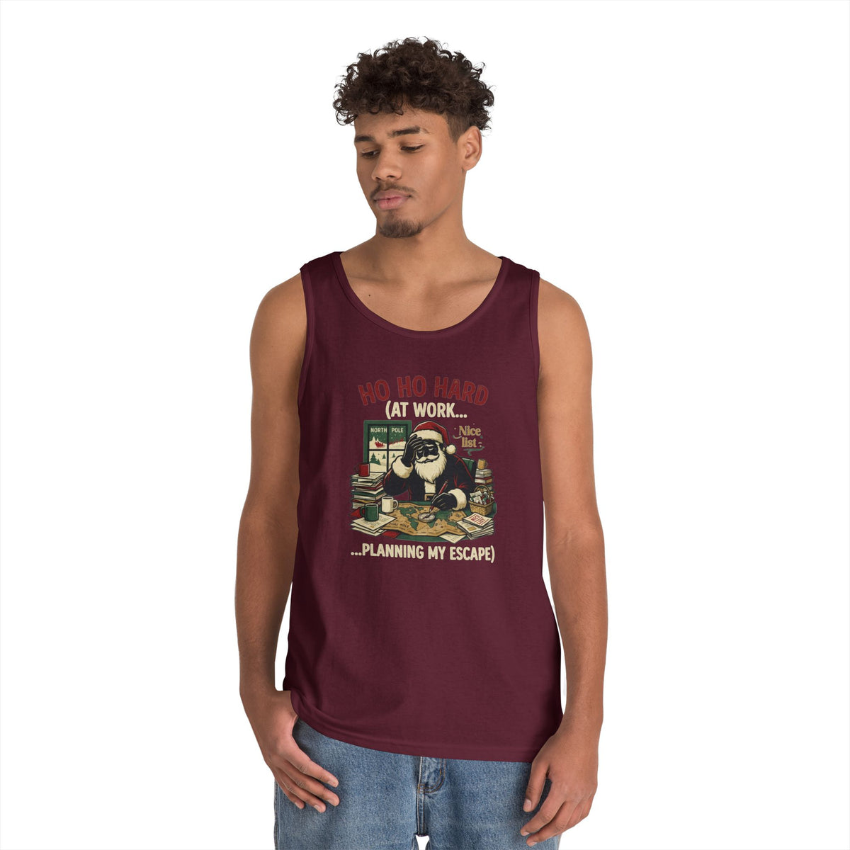 "Ho Ho Hard At Work" Tank Top