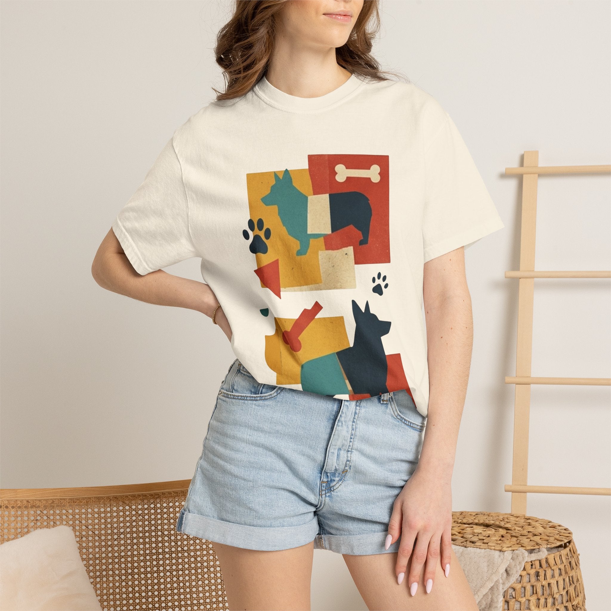 "Dogs and Bones" Unisex Garment-Dyed Tee