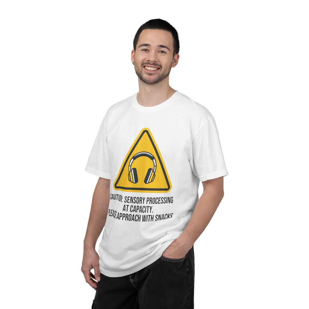 "Sensory At Capacity" Unisex Garment-Dyed Tee