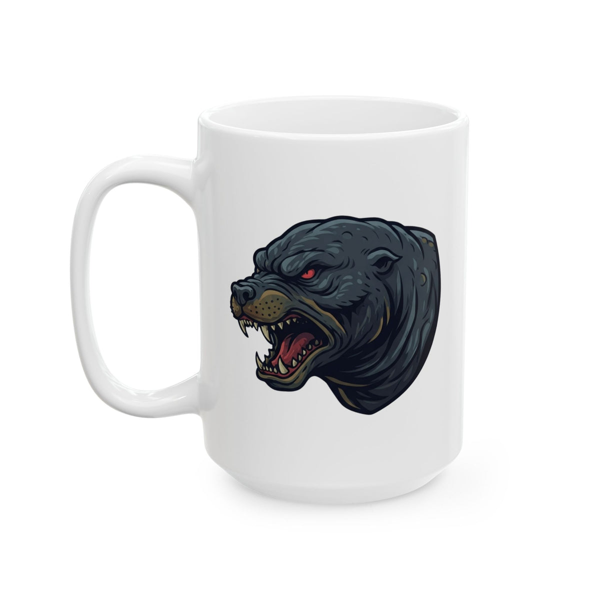 "Bunyip (Australian Aboriginal Mythology)" White Ceramic Mug — Graphic