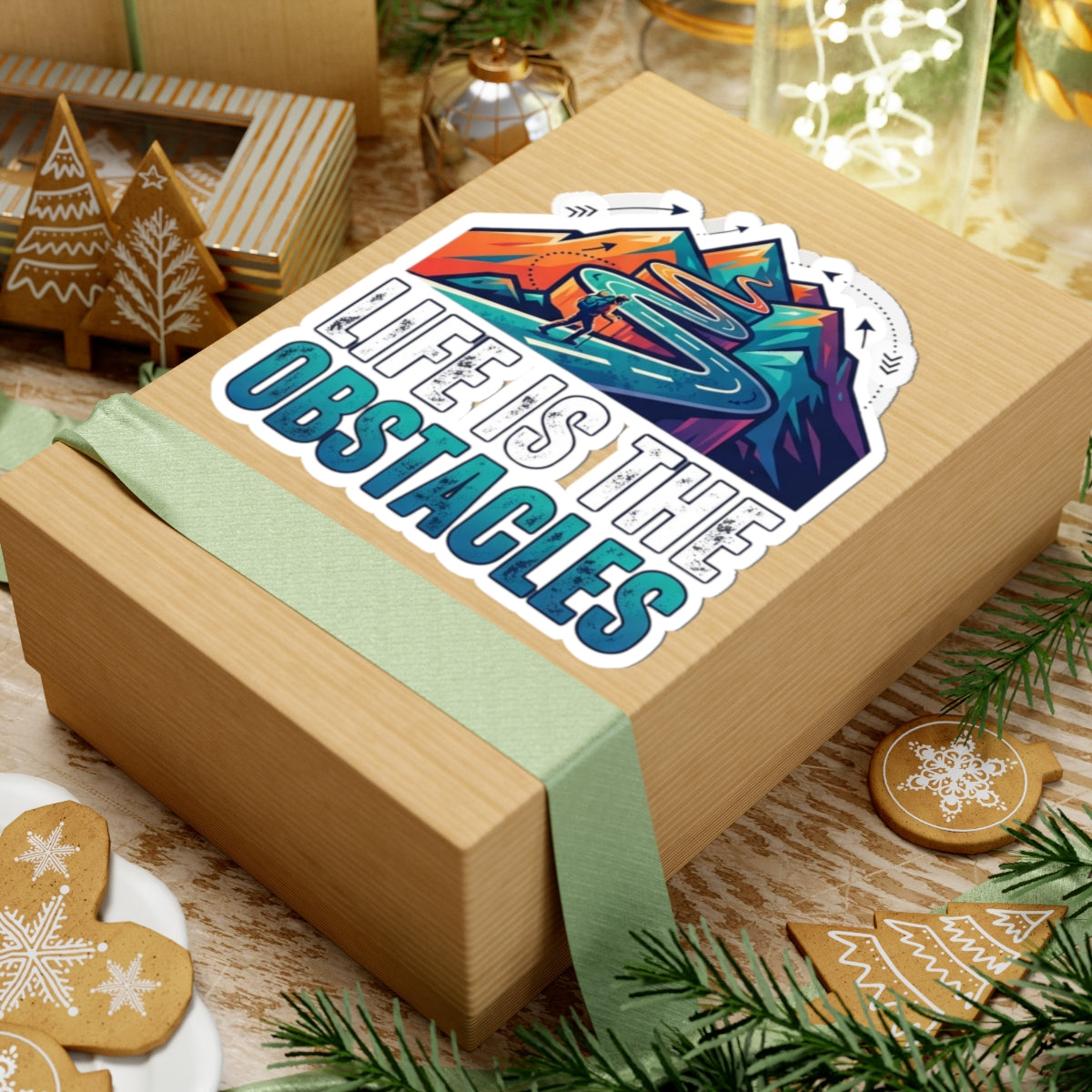 "Life Is The Obstacles" Sticker — Main