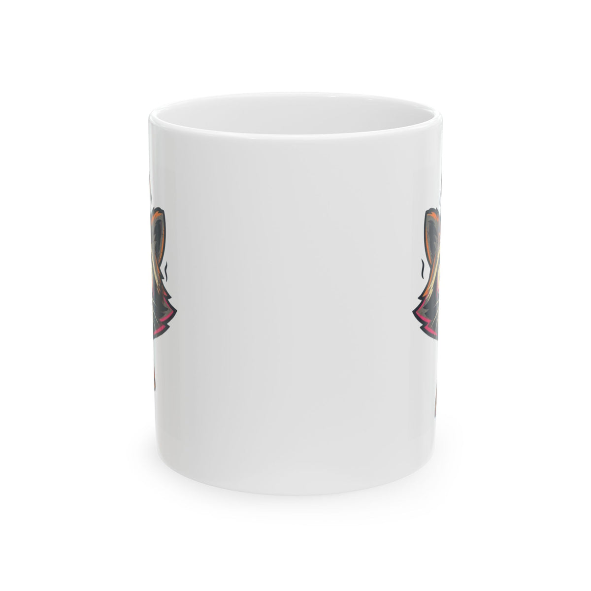 "Frozen Pizza in a Hot Oven" White Ceramic Mug — Graphic