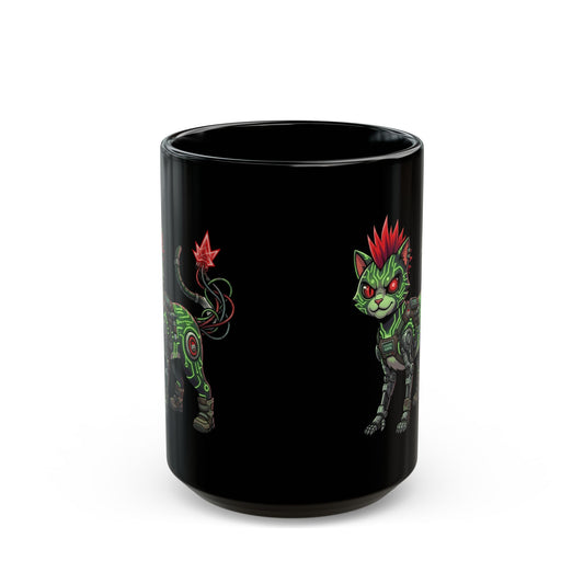 "Boots" Black Ceramic Mug