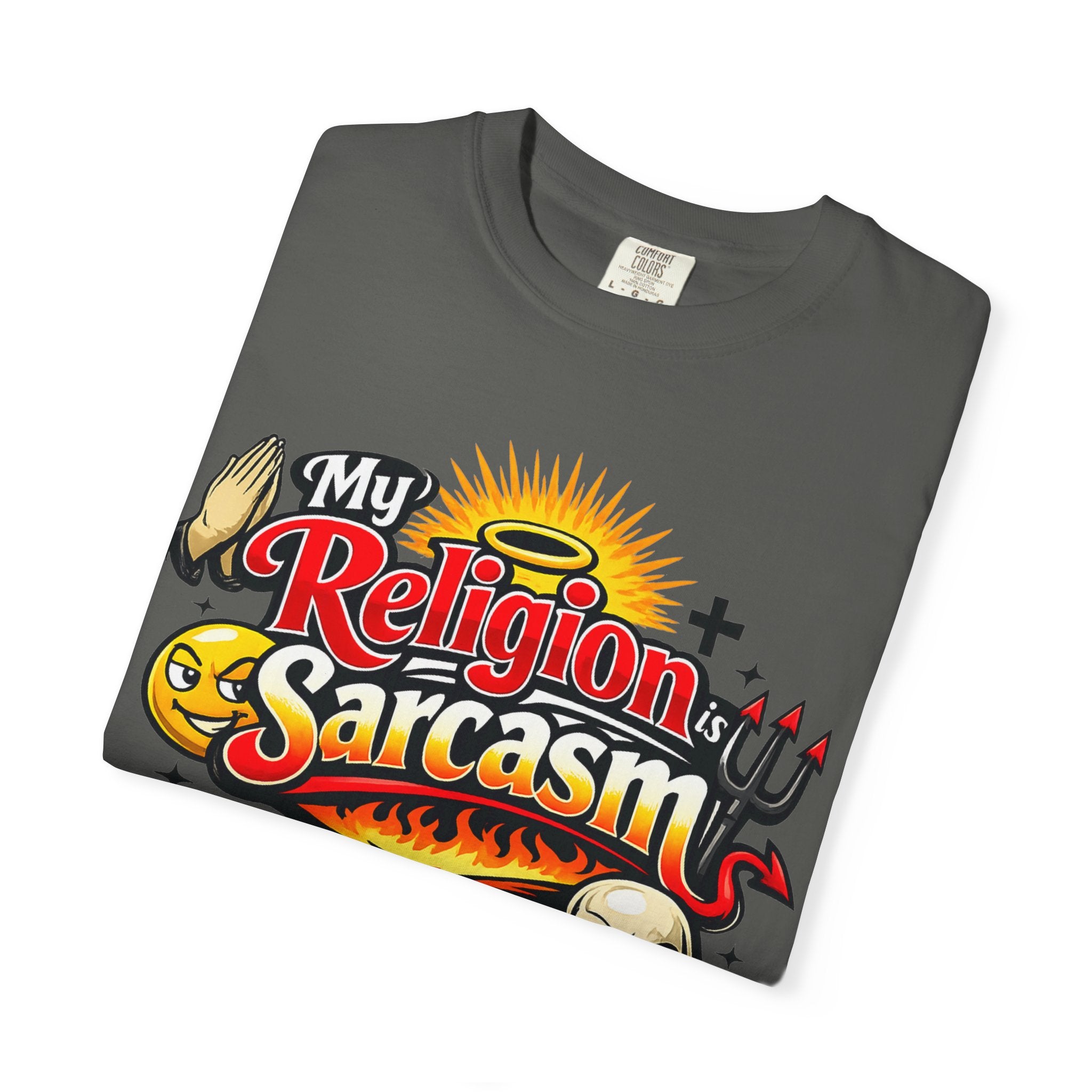 "The Church of Snark" Unisex Garment-Dyed T-shirt