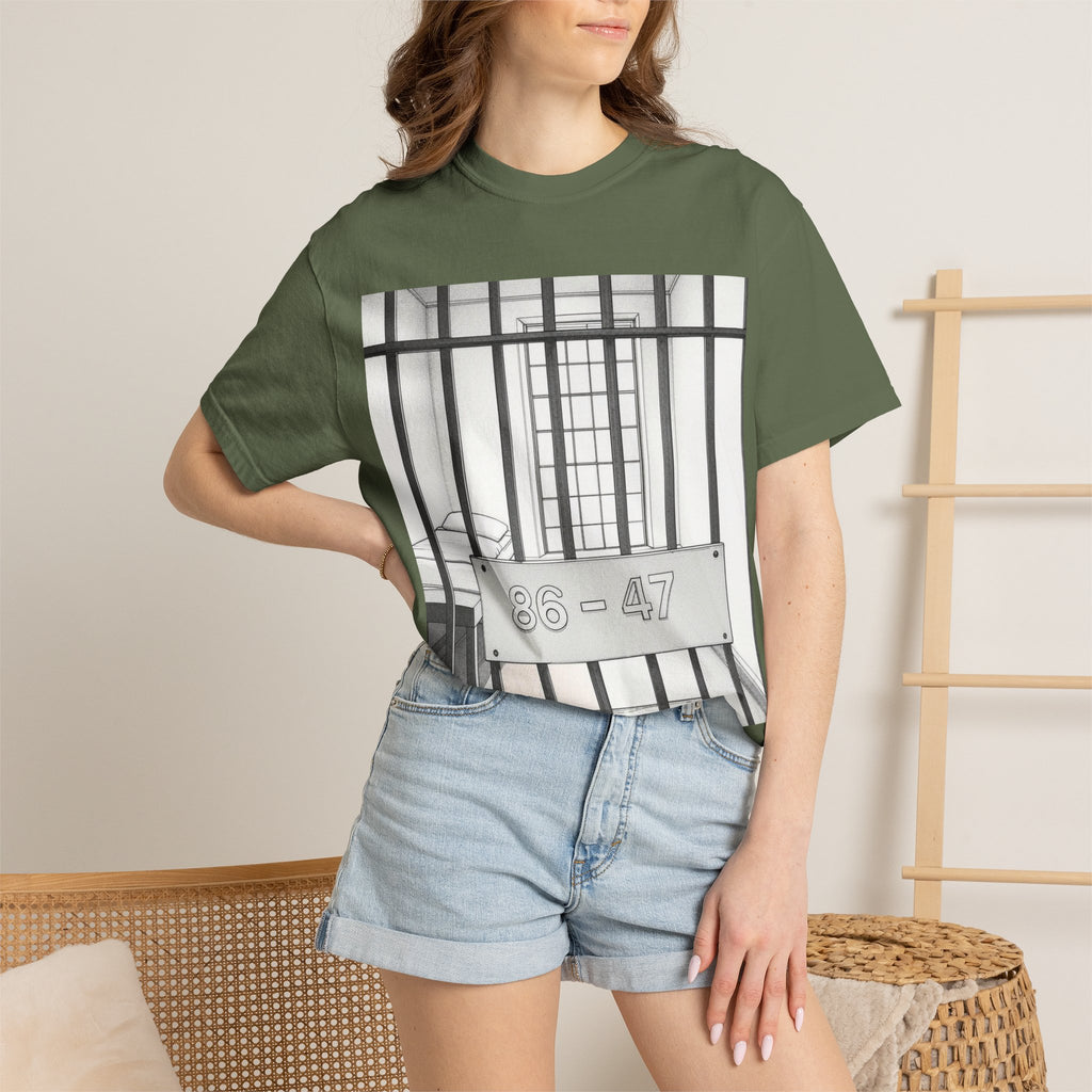 "86-47 Jail Cell" Unisex Garment-Dyed T-shirt