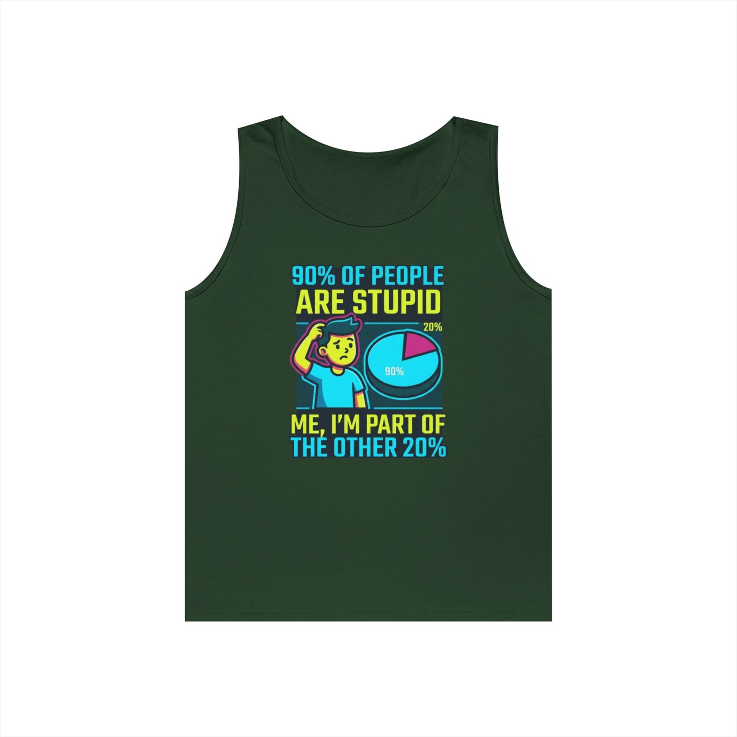 "90% Of People Are Stupid" Tank Top