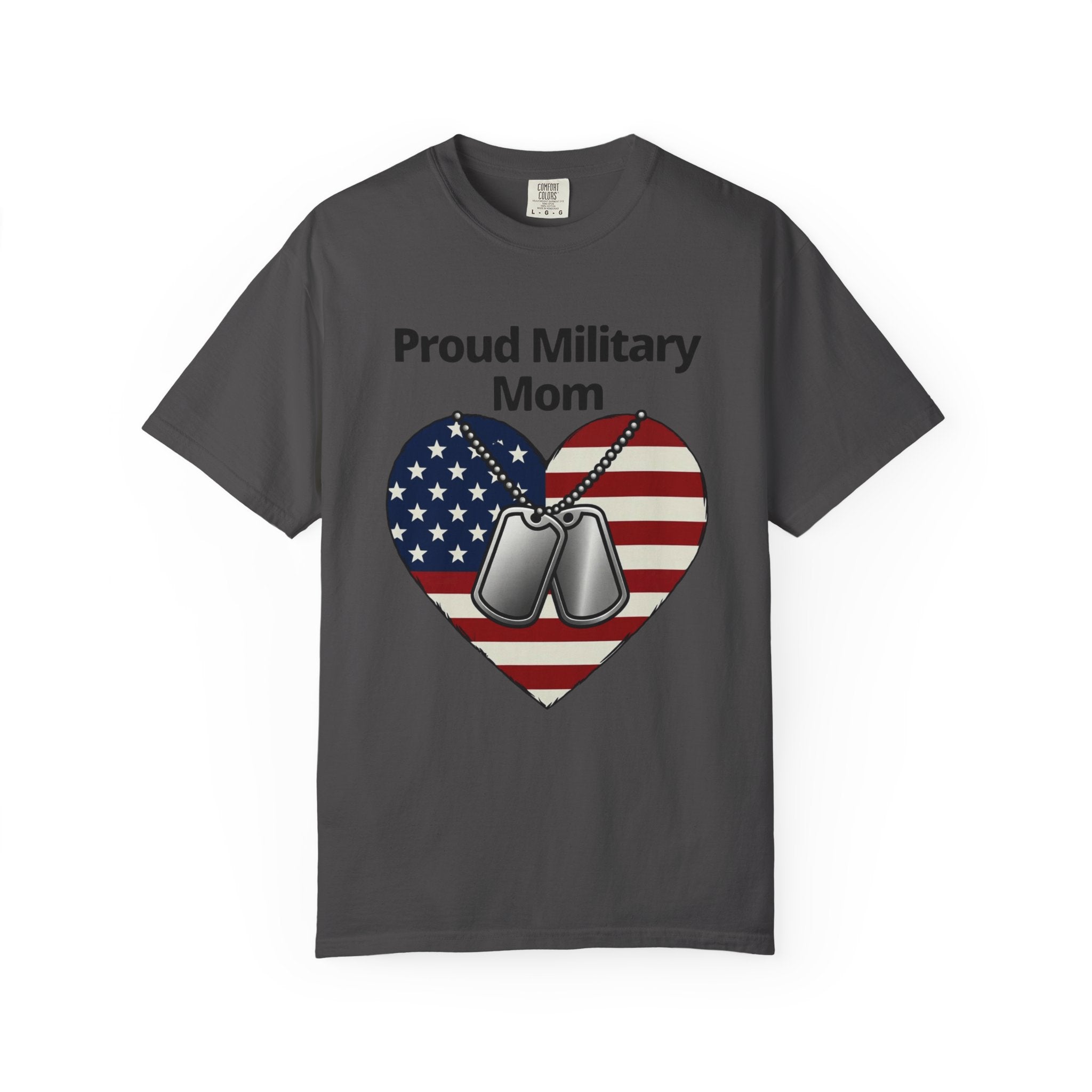 "Proud Military Mom" Unisex Garment-Dyed T-shirt