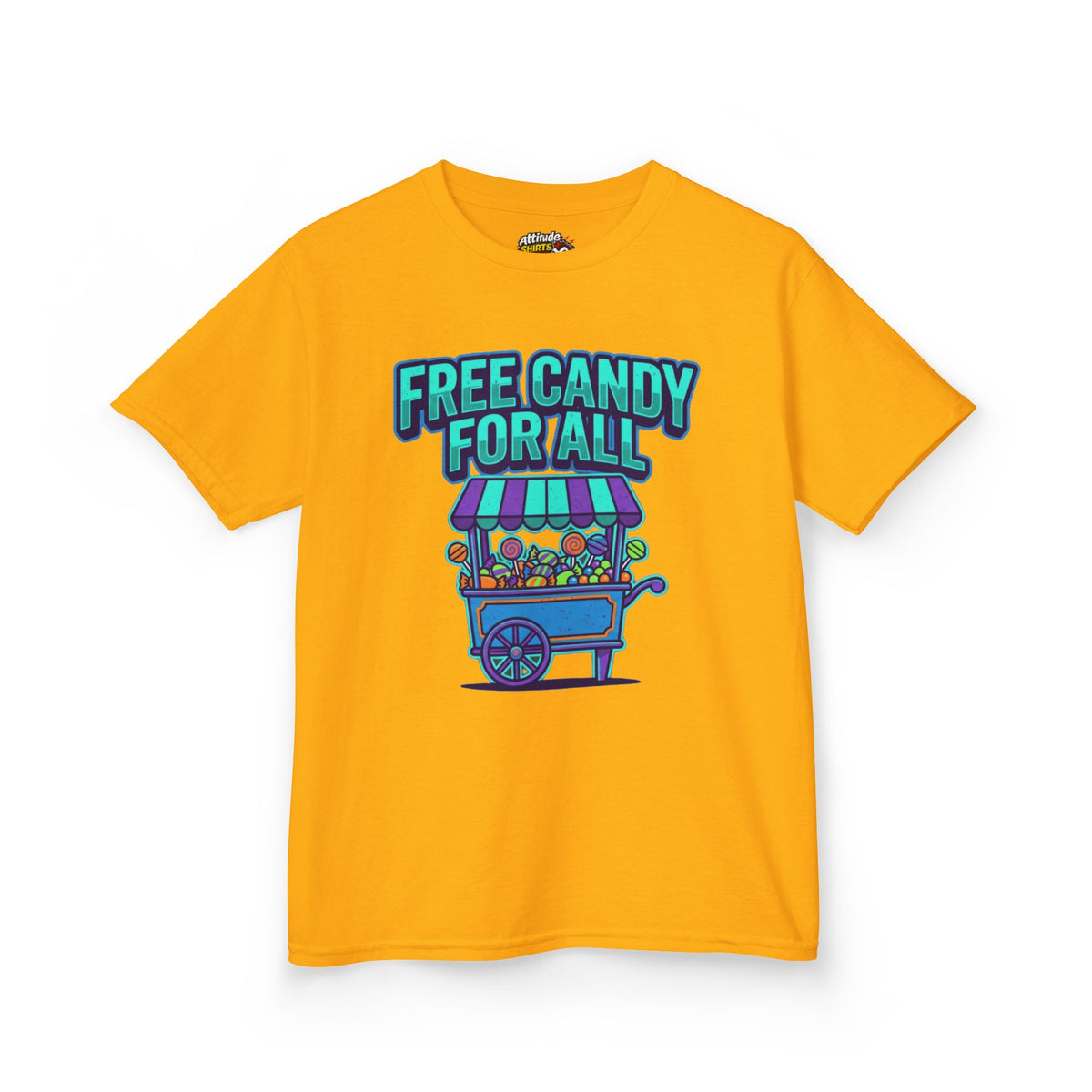 Color: Gold | Free Candy For All Kids Tee
