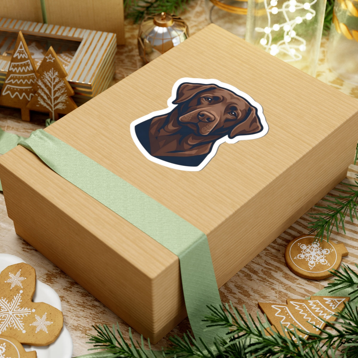 "Labrador Loyalty Swim Fetch" Sticker