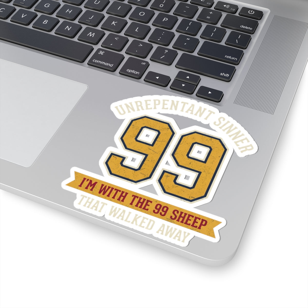 "Good Book Series 99 Unrepentant Sinner" Sticker — Main