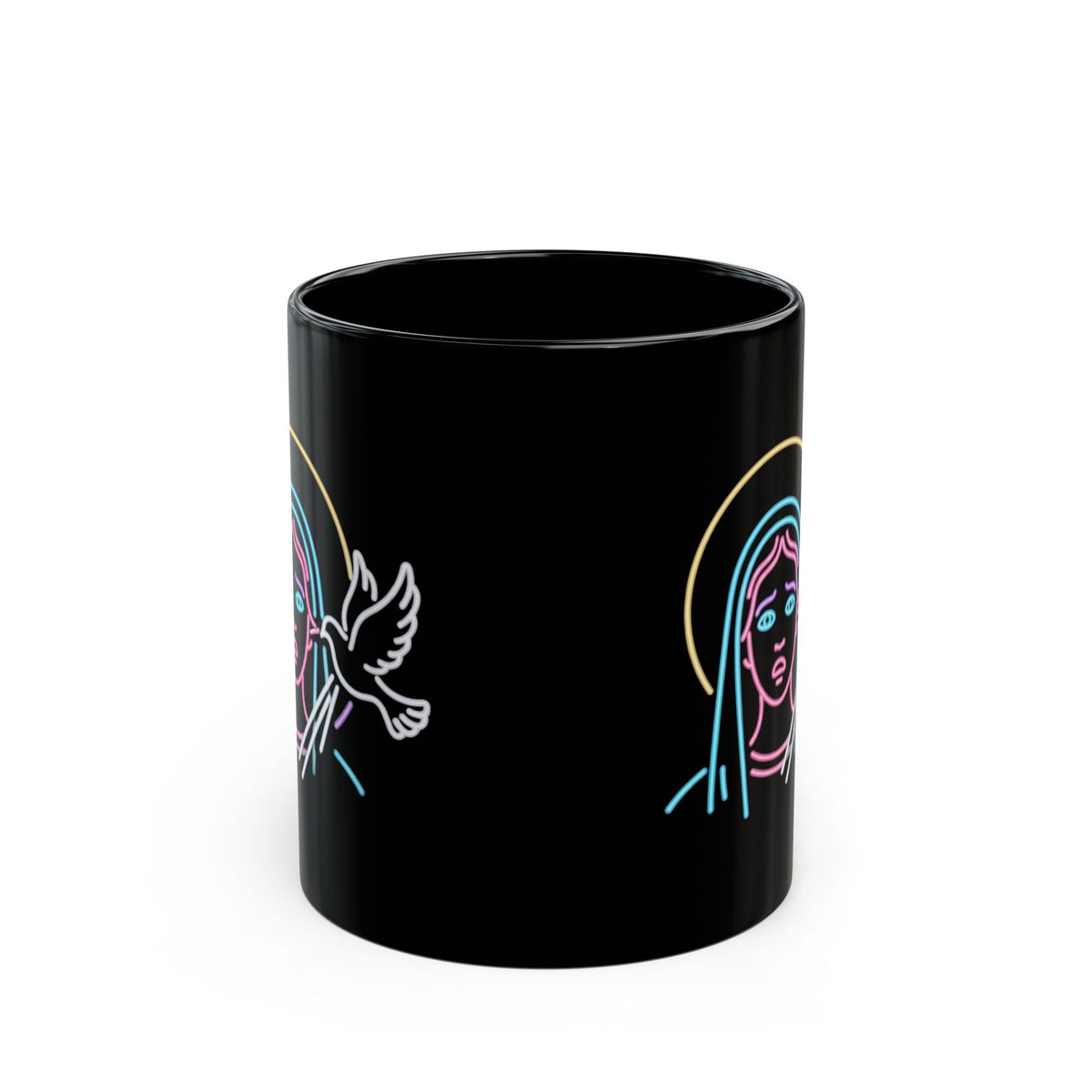 "Good Book Series MILF" Black Ceramic Mug — Graphic