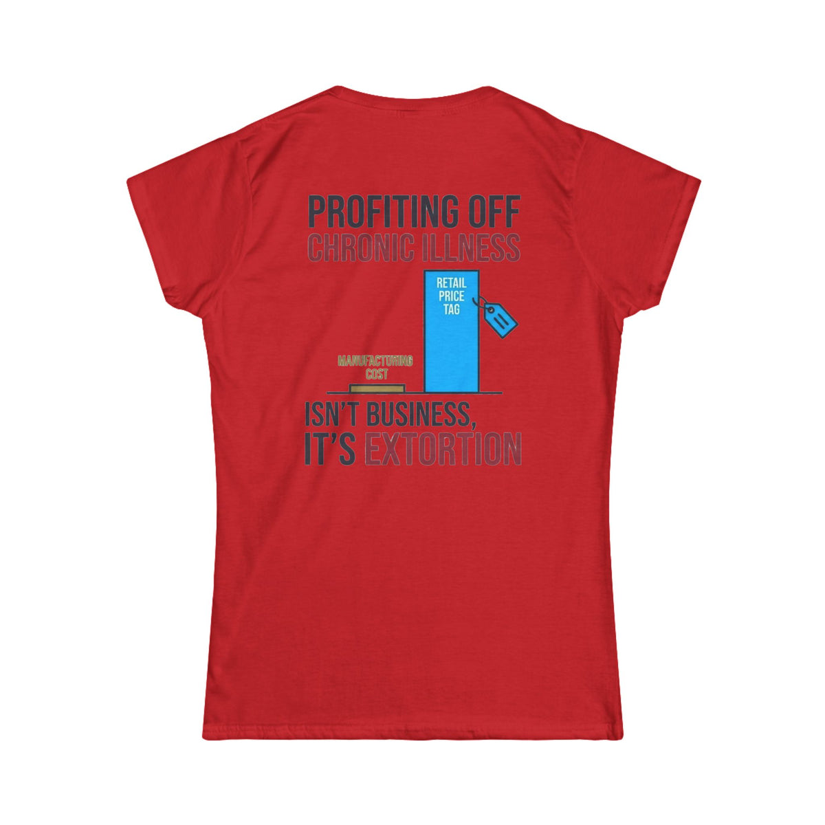 Color: Red | Protest Series - Healthcare Is A Right Women's Tee