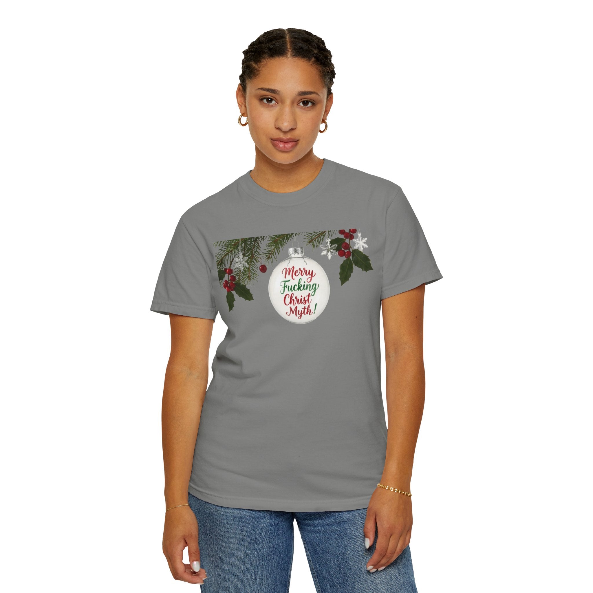 "MF Christ Myth" Unisex Garment-Dyed T-shirt